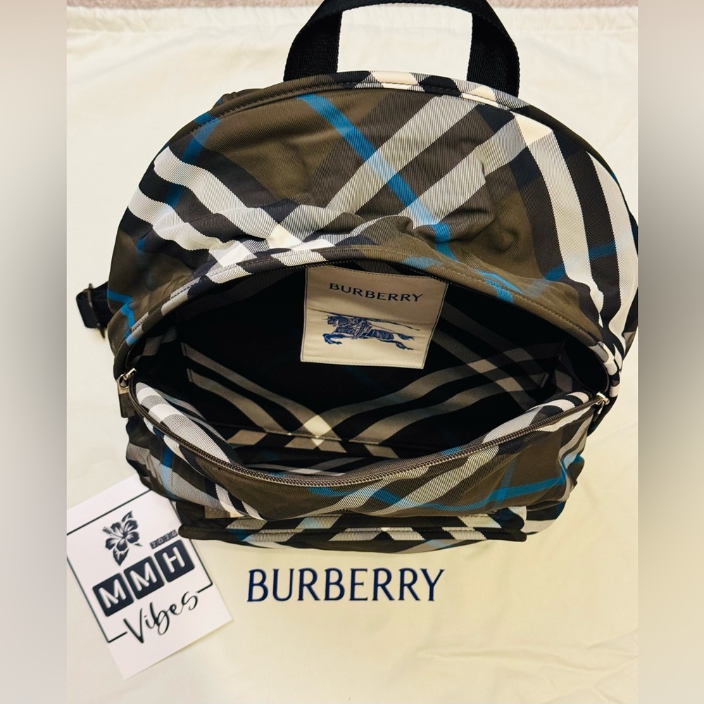 Burberry Shield Check Pattern Backpack #170968 - … - image 4